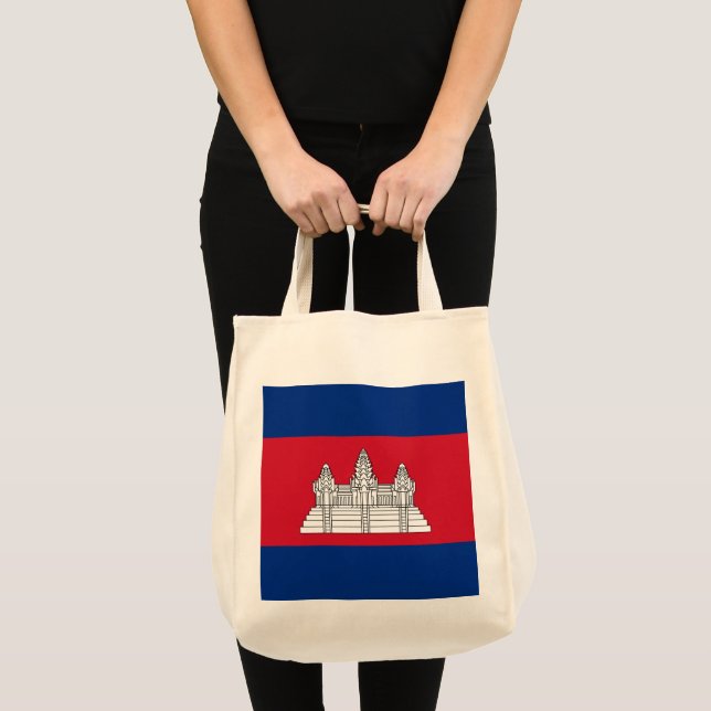 Tote Bag drapeau du Cambodge (Devant (produit))