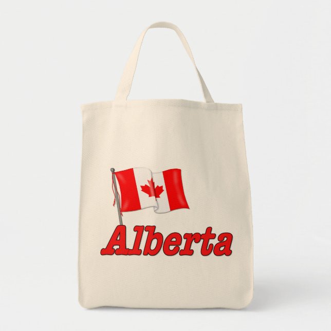 Tote Bag Drapeau du Canada - Alberta (Devant)