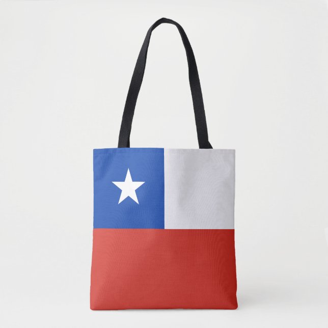 Tote Bag Drapeau du Chili (Devant)