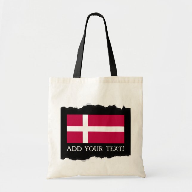 Tote Bag Drapeau du Danemark (Devant)