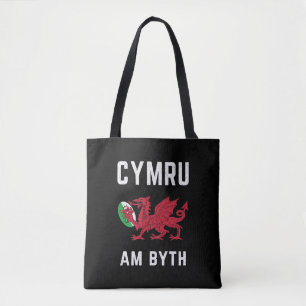 Tote Bag Drapeau du drapeau du Pays de Galles de Rugby-Fan