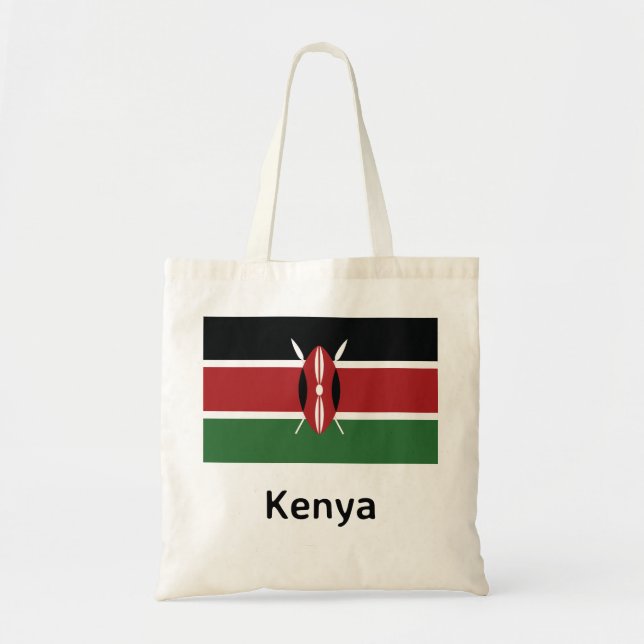 Tote Bag Drapeau du Kenya (Devant)