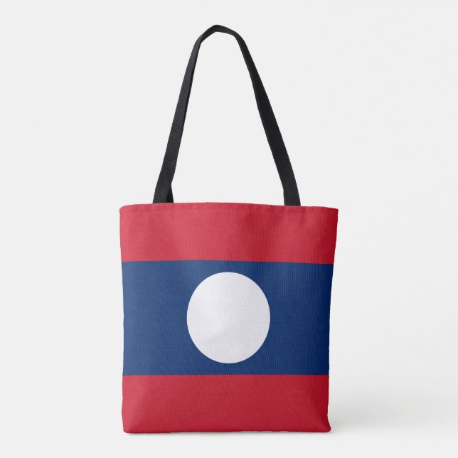 Tote Bag Drapeau du Laos (Dos)