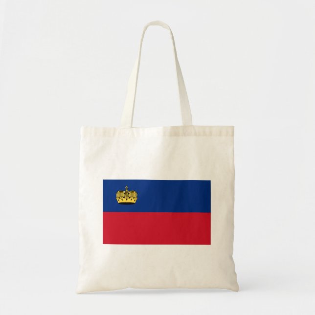 Tote Bag Drapeau du Liechtenstein (Devant)