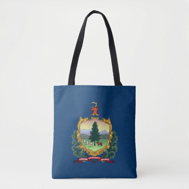 Tote Bag Drapeau du Vermont (Devant)
