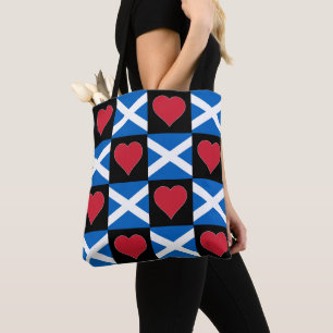 Tote Bag Drapeau écossais Motif de coeur patriotique écossa