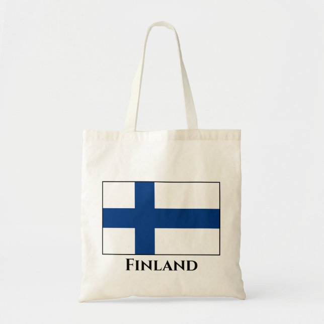 Tote Bag Drapeau finlandais (Devant)