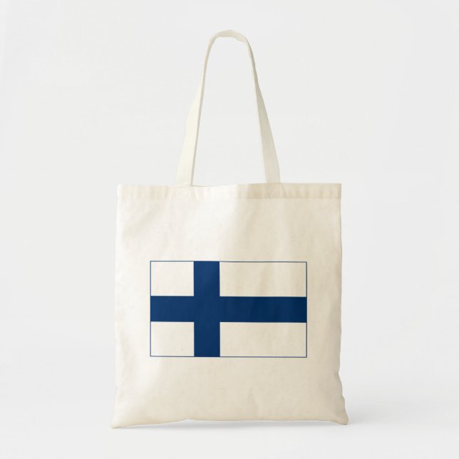 Tote Bag Drapeau Finlande (Devant)