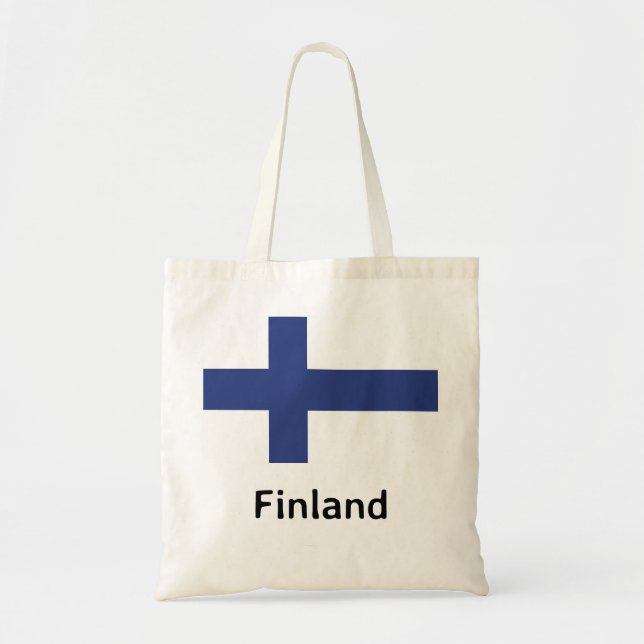 Tote Bag Drapeau Finlande (Devant)