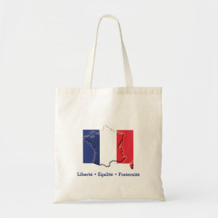 Tote Bag DRAPEAU FRANÇAIS Patriotique Liberté Egalité Frate