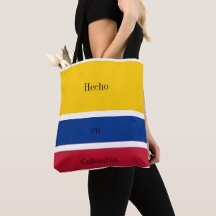 Tote Bag Drapeau Hecho en Colombie