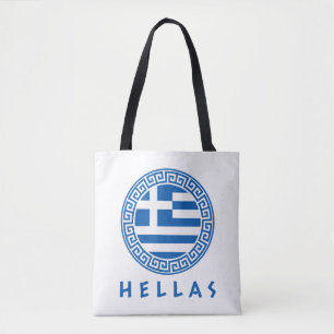 Tote Bag Drapeau Hellas Et Grèce