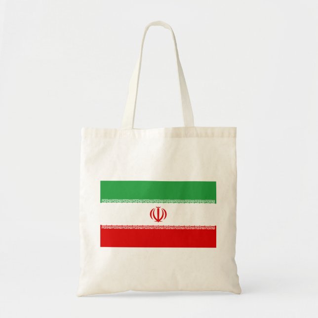 Tote Bag Drapeau iranien (Iran) (Persan) (Devant)