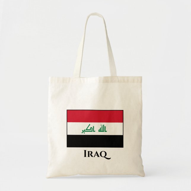 Tote Bag Drapeau Iraq (Iraq) (Devant)