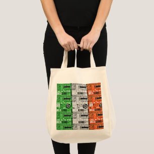 Tote Bag Drapeau irlandais Kiss Me