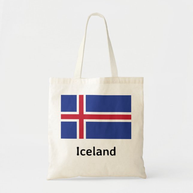 Tote Bag Drapeau Islande (Devant)
