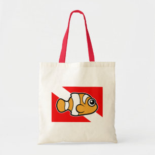 Tote Bag Drapeau mignon de piqué de Clownfish de bande