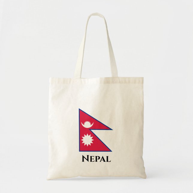 Tote Bag Drapeau népalais (Devant)