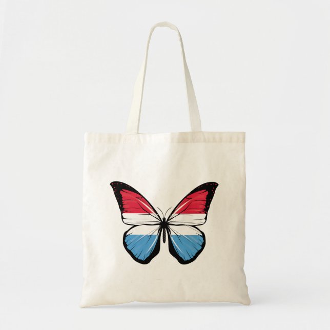 Tote Bag Drapeau papillon luxembourgeois (Devant)