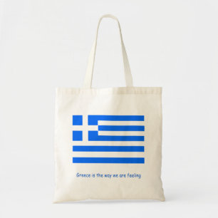 Tote Bag Drapeau patriote grec design fun