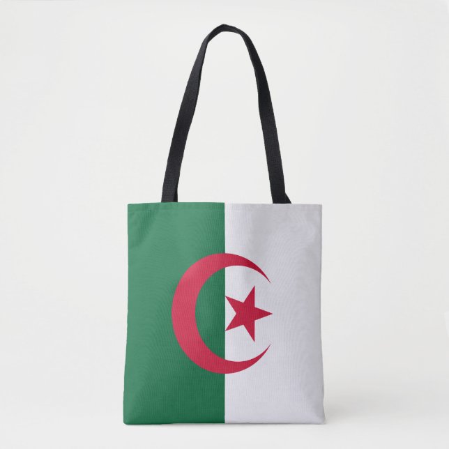 Tote Bag Drapeau patriotique algérien (Devant)