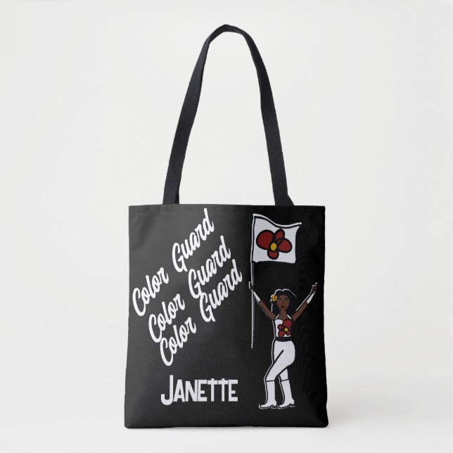 Tote Bag Drapeau personnalisé Fourre-tout (Fleur rouge) B (Devant)