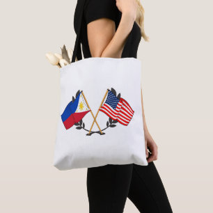 Tote Bag Drapeau philippin américain Patrimoine philippin V