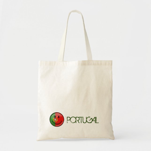 Tote Bag Drapeau portugais souriant (Devant)