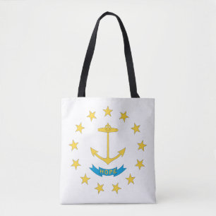 Tote Bag Drapeau RHODE ISLAND Design -