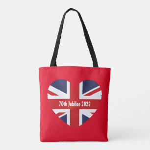 Tote Bag Drapeau rouge britannique du 70e jubilé 2022