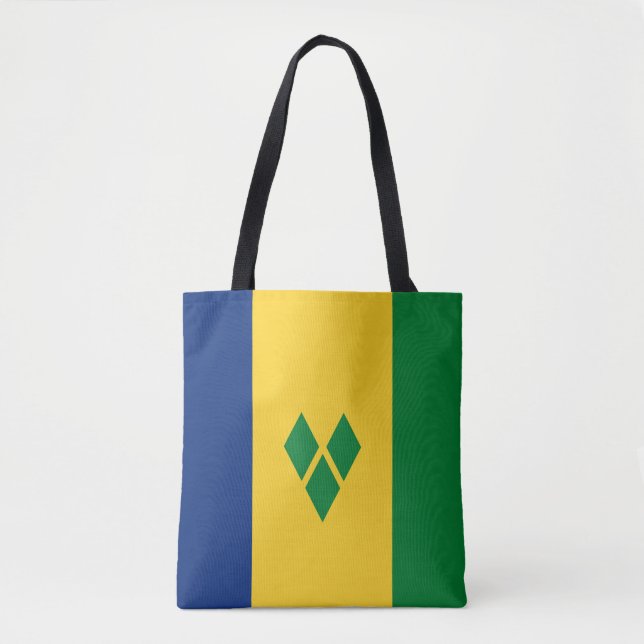 Tote Bag Drapeau Saint-Vincent (Devant)