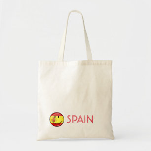 Tote Bag Drapeau souriant d'Espagne