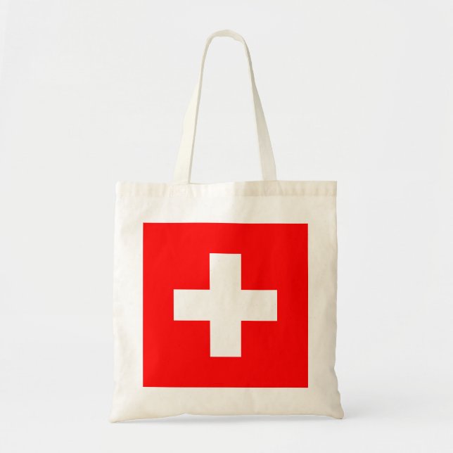 Tote Bag Drapeau suisse (Suisse) (Devant)
