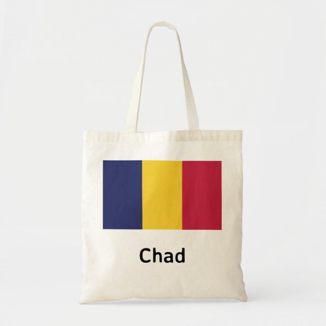 Tote Bag Drapeau Tchad (Devant)