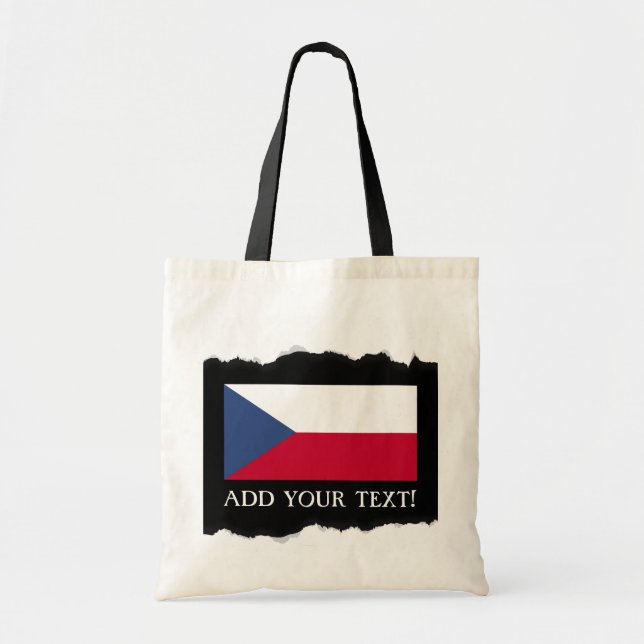 Tote Bag Drapeau tchèque (Devant)
