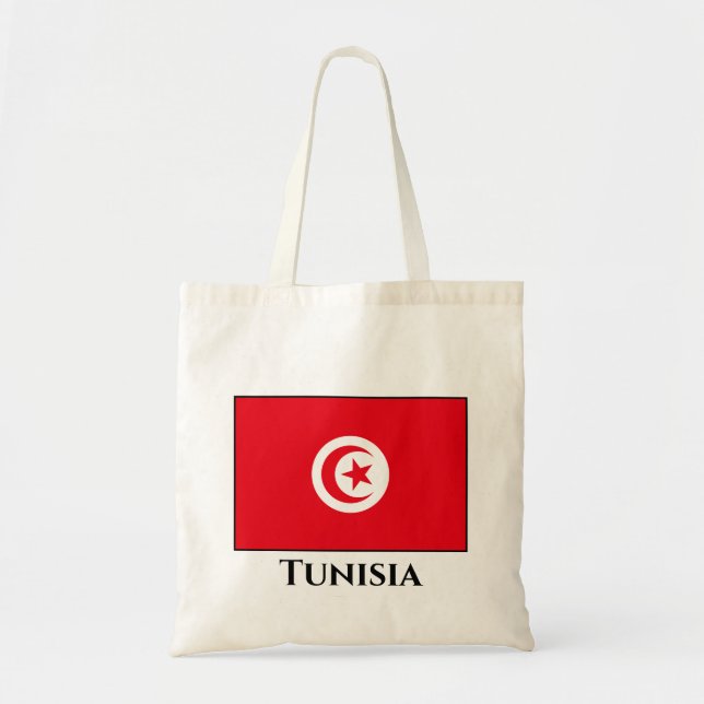 Tote Bag Drapeau tunisien (Devant)