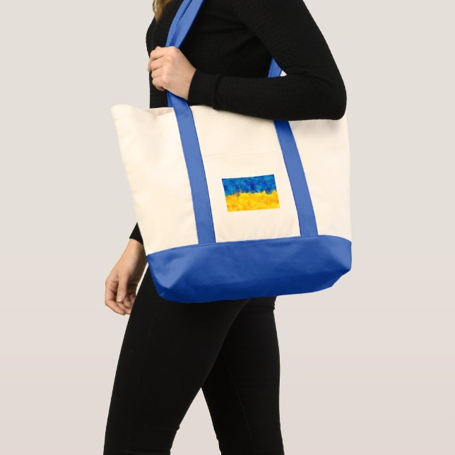 Tote Bag drapeau ukrainien (Devant (produit))