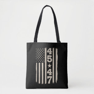 Tote Bag Drapeau vintage USA 45 47 Trump 47e président