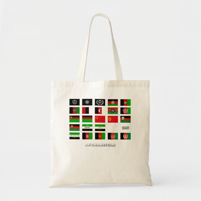 Tote Bag Drapeaux historiques de l'Afghanistan (Devant)