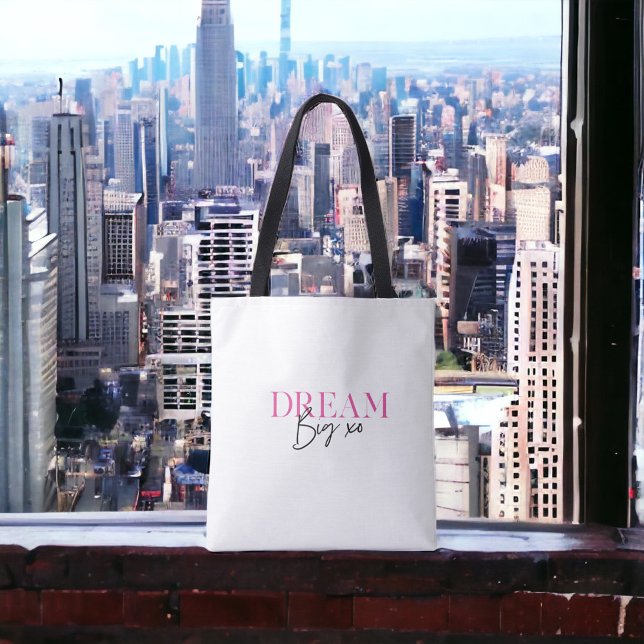 Tote Bag Dream Big Inspirational Motivational (Créateur téléchargé)
