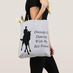 Tote Bag Dressage Est Danser Avec Le Meilleur Cheval Ami