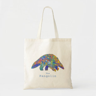 Tote Bag Droits des animaux en danger Pangolin coloré Art