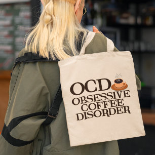 Tote Bag Drôle accroc au café