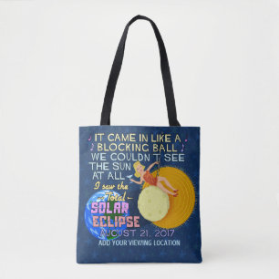 Tote Bag Drôle américain solaire total d'éclipse le 21 a