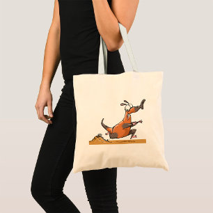 Tote Bag Drôle Anteater Cartoon Quirky Running Animal