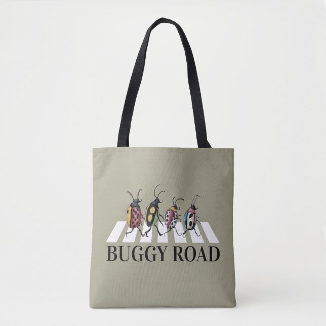 Tote Bag Drôle Beetles (Devant)