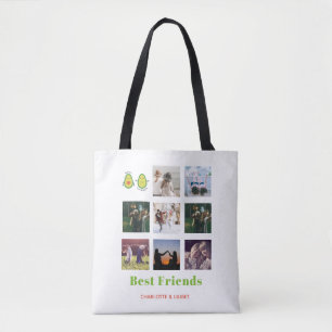 Tote Bag Drôle BFF PHOTO COLLAGE Cadeau personnalisé AVOCAD