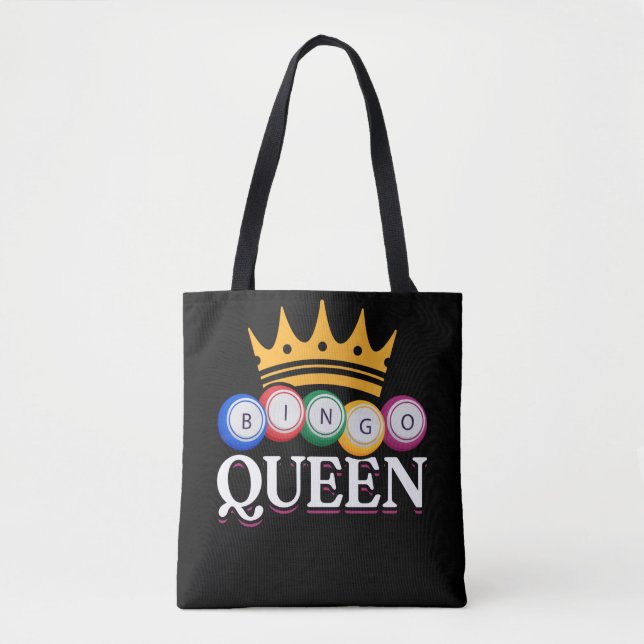 Tote Bag Drôle Bingo Girl Bingo Balls Queen Femmes (Devant)