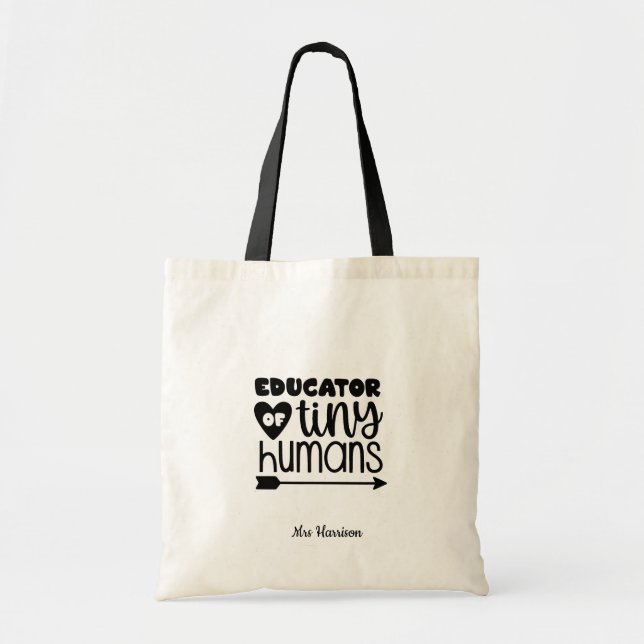 Tote Bag Drôle cadeau de l'enseignant personnalisé (Devant)