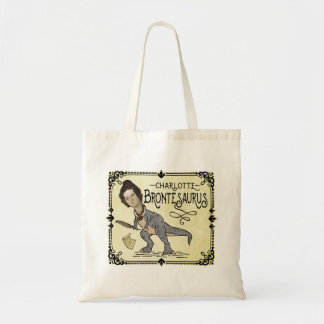 Tote Bag Drôle Charlotte Bronte Saurus Dinosaur Lecteur de 
